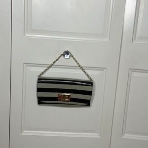 Cute black and beige grey accessory mini purse